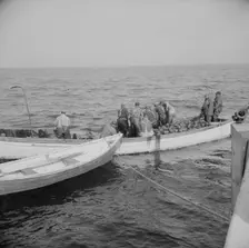 Possibly: On board the fishing boat Alden, out of Gloucester, Massachusetts, 1943. Creator: Gordon Parks