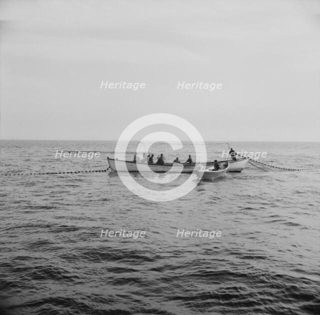 Possibly: On board the fishing boat Alden, out of Gloucester, Massachusetts, 1943. Creator: Gordon Parks.