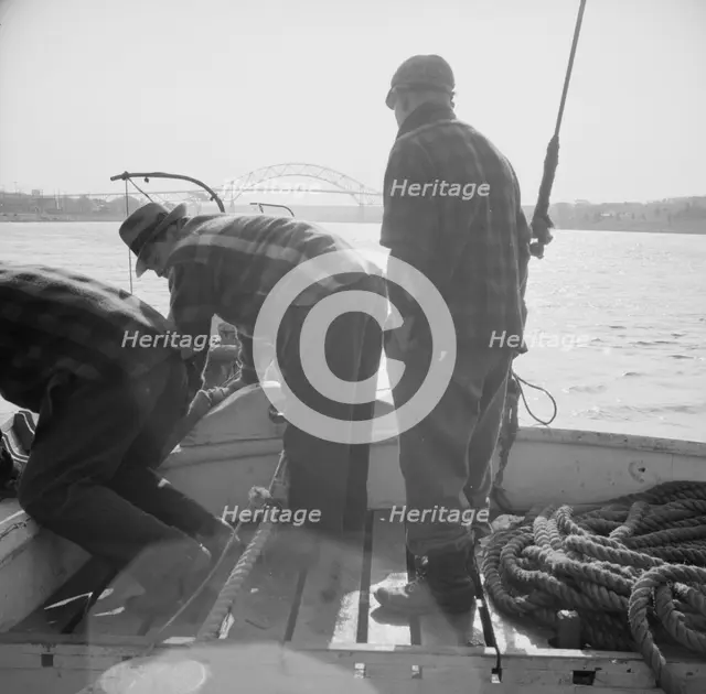 Possibly: On board the fishing boat Alden out of Gloucester, Massachusetts, 1943. Creator: Gordon Parks.