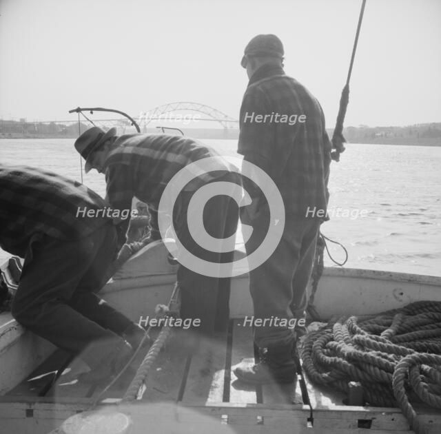 Possibly: On board the fishing boat Alden out of Gloucester, Massachusetts, 1943. Creator: Gordon Parks.