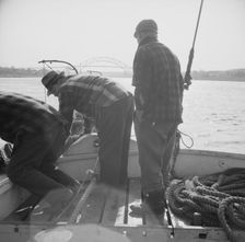Possibly: On board the fishing boat Alden out of Gloucester, Massachusetts, 1943. Creator: Gordon Parks