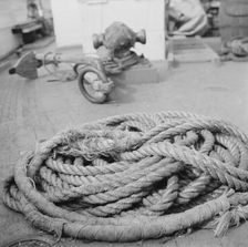 Possibly: On board the fishing boat Alden, out of Gloucester, Massachusetts, 1943. Creator: Gordon Parks