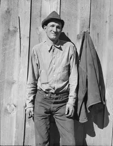 Possibly: One of the thirty-six members, Ola self-help sawmill co-op, Gem County, Idaho, 1939. Creator: Dorothea Lange
