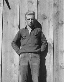 Possibly: One of the thirty-six members, Ola self-help sawmill co-op, Gem County, Idaho, 1939. Creator: Dorothea Lange