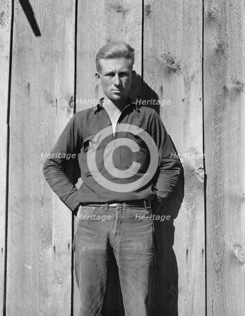 Possibly: One of the thirty-six members, Ola self-help sawmill co-op, Gem County, Idaho, 1939. Creator: Dorothea Lange.