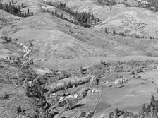 Possibly: Looking down on Ola self-help co-op mill showing the upper end..., Gem County, Idaho, 1939 Creator: Dorothea Lange