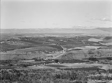 Possibly: Looking down on part of the Valley, approximately six miles from Yakima, Washington, 1939. Creator: Dorothea Lange