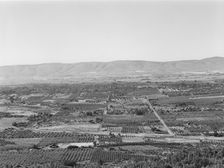 Possibly: Looking down on part of the Valley, approximately six miles from Yakima, Washington, 1939. Creator: Dorothea Lange