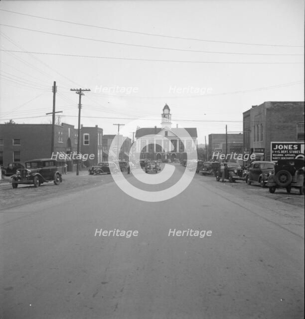 Possibly: Main street, Saturday afternoon, Pittsboro, North Carolina, 1939. Creator: Dorothea Lange.
