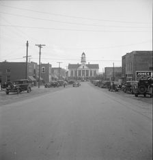 Possibly: Main street, Saturday afternoon, Pittsboro, North Carolina, 1939. Creator: Dorothea Lange