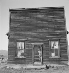 Possibly: Member of Ola self help sawmill co-op lives in what was once..., Gem County, Idaho, 1939. Creator: Dorothea Lange