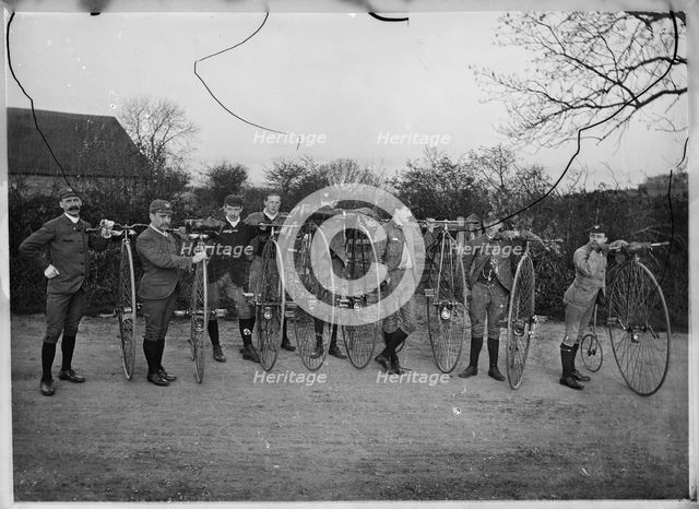 Possibly members of the Putney Cycling Club, England, c1890. Creator: Unknown.