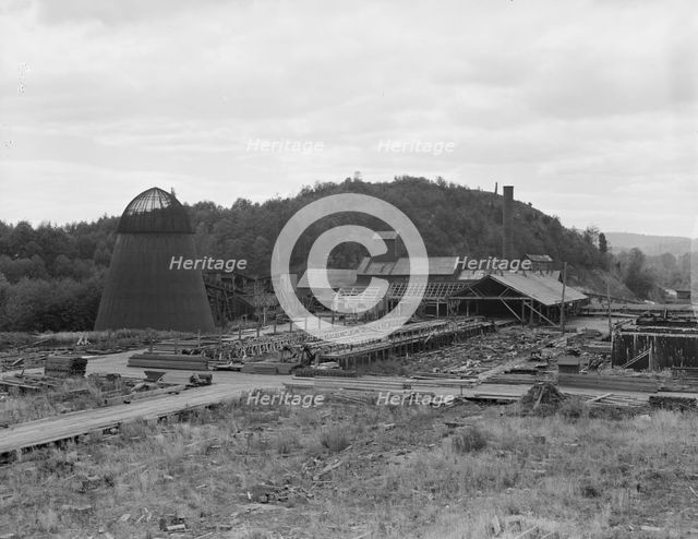 Possibly: Mumby Lumber Mill, closed in 1938..., Malone, Grays Harbor County, Washington, 1939. Creator: Dorothea Lange.
