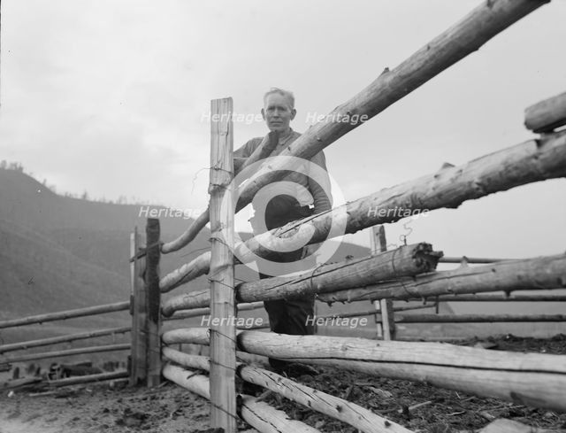 Possibly: Stump rancher and wife, Priest River Penninsula, Bonner County, Idaho, 1939. Creator: Dorothea Lange.