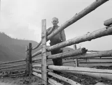Possibly: Stump rancher and wife, Priest River Penninsula, Bonner County, Idaho, 1939. Creator: Dorothea Lange