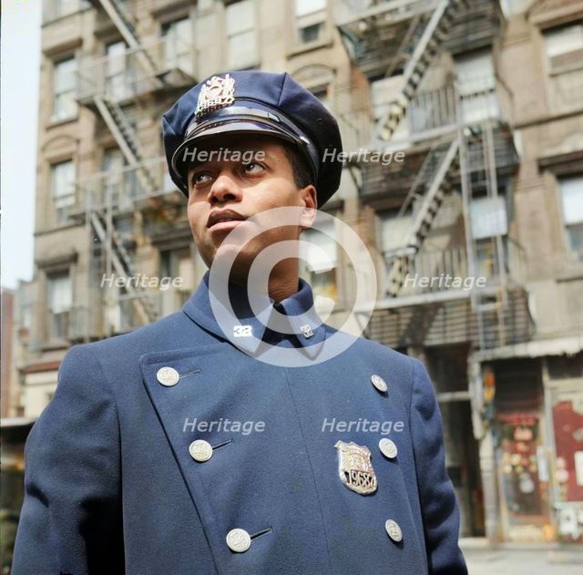 Possibly: Policeman no. 19687, New York, 1943. Creator: Gordon Parks.
