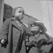 Possibly: Woman who says she is 104 years old, Daytona Beach, Florida, 1943. Creator: Gordon Parks