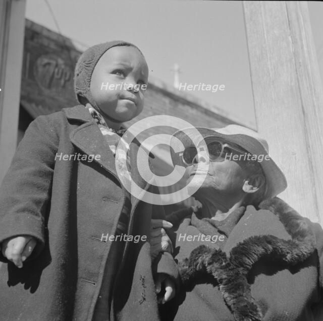 Possibly: Woman who says she is 104 years old, Daytona Beach, Florida, 1943. Creator: Gordon Parks.