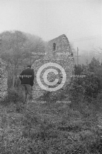 Possibly: Tabby construction, ruins of supposed Spanish mission, St. Marys, Georgia, 1936. Creator: Walker Evans.