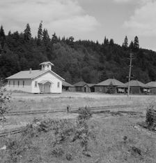 Possibly: The church closed when the mill..., Malone, Grays Harbor County, Western Washington, 1939. Creator: Dorothea Lange