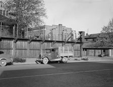 Possibly: The famed stockade, Yakima, Washington, 1939. Creator: Dorothea Lange