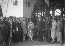 Possibly the launch of the Yugoslavian Bakar J Samuel White and Co, Cowes, Isle of Wight, 1931. Creator: Kirk & Sons of Cowes