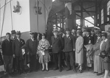 Possibly the launch of the Yugoslavian Bakar J Samuel White and Co, Cowes, Isle of Wight, 1931. Creator: Kirk & Sons of Cowes