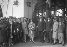 Possibly the launch of the Yugoslavian Bakar J Samuel White and Co, Cowes, Isle of Wight, 1931. Creator: Kirk & Sons of Cowes