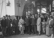 Possibly the launch of the Yugoslavian Bakar J Samuel White and Co, Cowes, Isle of Wight, 1931. Creator: Kirk & Sons of Cowes