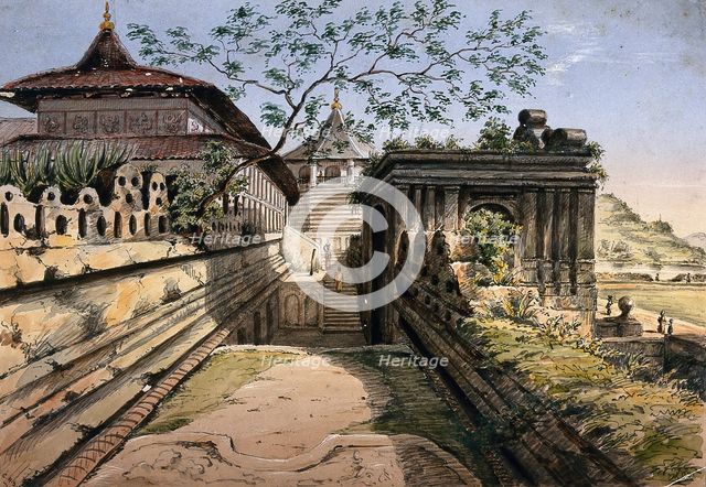 Possibly the temple at Nu Tooth, Sri Lanka, c19th century. Creator: Unknown.