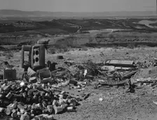 Possibly: The valley below seen from advertised "lookout point", Yakima Valley, Washington, 1939. Creator: Dorothea Lange