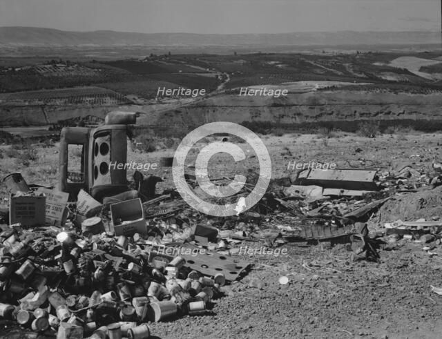 Possibly: The valley below seen from advertised "lookout point", Yakima Valley, Washington, 1939. Creator: Dorothea Lange.