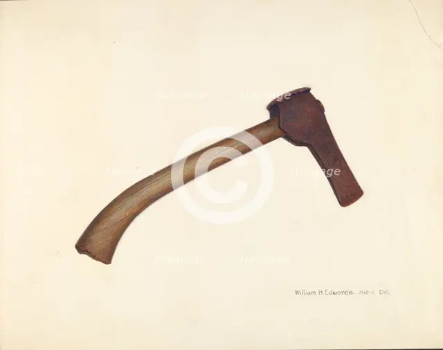 Post Axe, 1935/1942. Creator: William H Edwards.