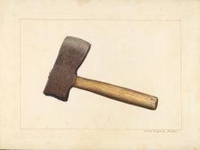 Post Axe, c. 1938. Creator: James M. Lawson