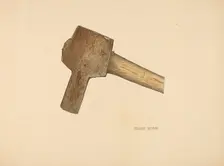 Post Hole Axe, c. 1940. Creator: George C. Brown