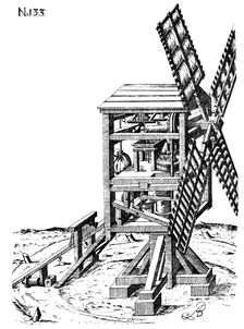 Post mill, 1620. Creator: Unknown