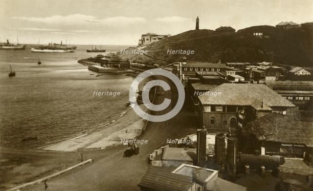 'Post Office and Bay, Aden', c1918-c1939. Creator: Unknown.