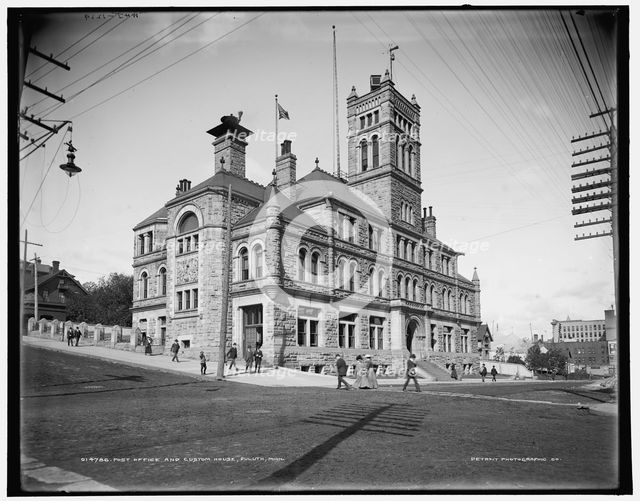 Post office and custom house, Duluth, Minn., (1902?). Creator: William H. Jackson.
