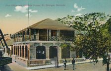Post Office and Customs House, St. Georges, Bermuda early 20th century. Creator: Unknown