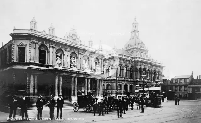 Post Office and Town Hall, Ipswich, England. Creator: Unknown.