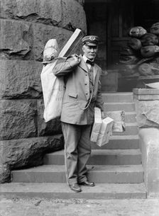 Post Office Department - Parcel Post, 1914. Creator: Harris & Ewing