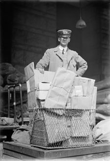 Post Office Department - Parcel Post, 1914. Creator: Harris & Ewing