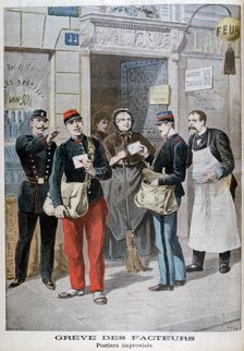 Post-office employees improvise, 1899. Artist: Henri Meyer
