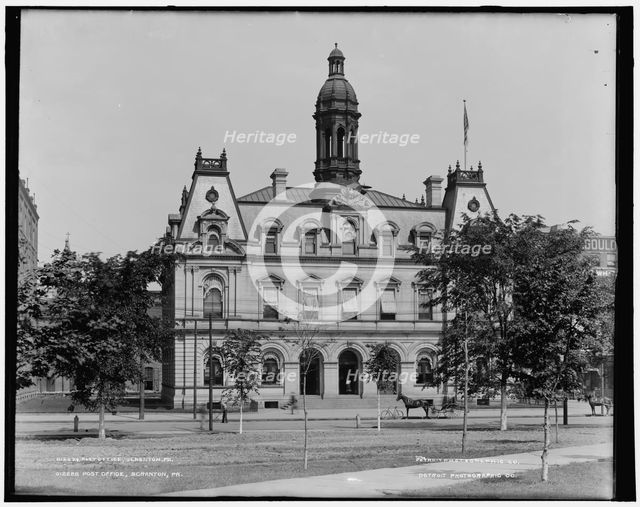 Post office, Scranton, Pa., between 1890 and 1901. Creator: Unknown.