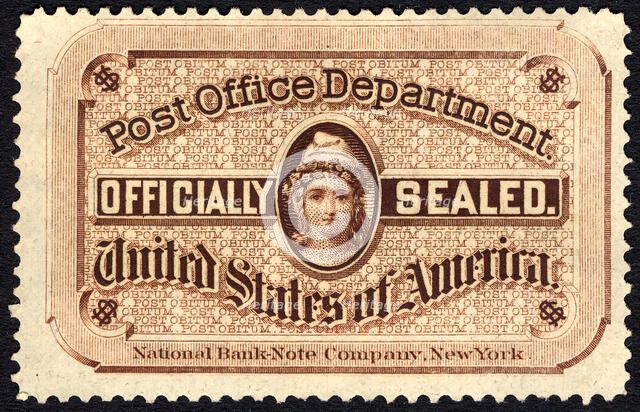 Post Office seal, 1877. Creator: National Bank Note Company.