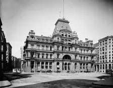 Post Office Square, Boston, Mass., between 1900 and 1920. Creator: Unknown
