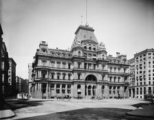 Post Office Square, Boston, Mass., between 1900 and 1920. Creator: Unknown