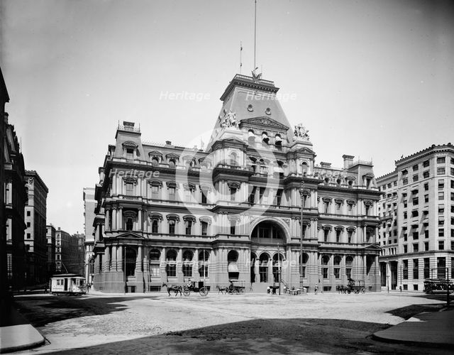 Post Office Square, Boston, Mass., between 1900 and 1920. Creator: Unknown.