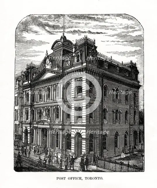 Post Office, Toronto, Ontario, Canada, 19th century. Artist: Unknown