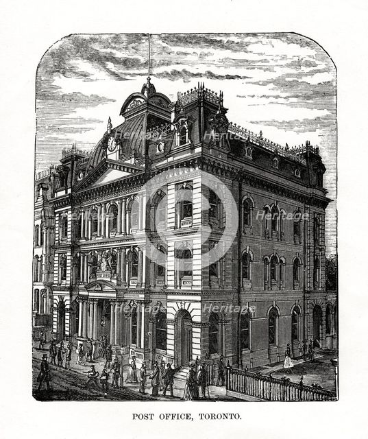 Post Office, Toronto, Ontario, Canada, 19th century. Artist: Unknown